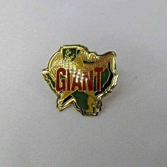 Vintage Six Flags Texas Giant Pin Button Pinback Wooden Roller Coaster 1990s - Picture 4 of 5